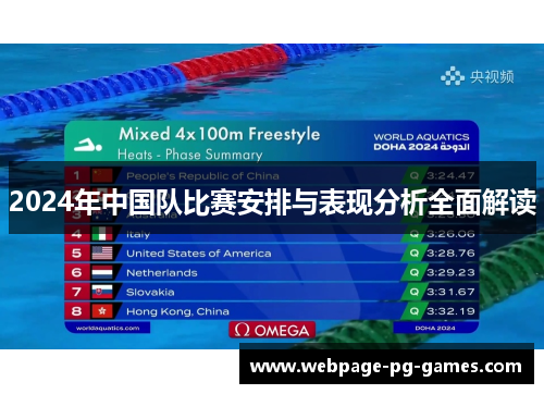 2024年中国队比赛安排与表现分析全面解读 2024年中国队比赛安排与表现分析全面解读